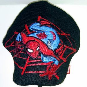 Spiderman boy's double-view winter hat
